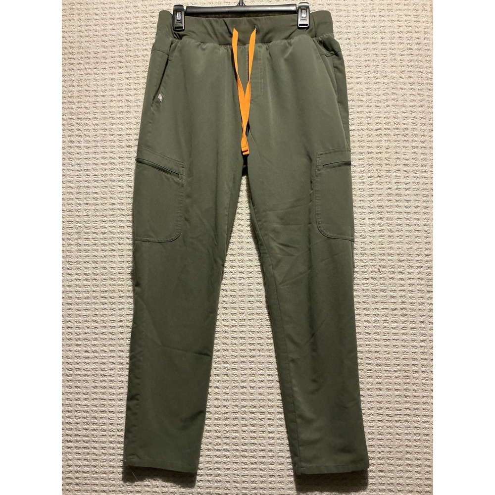 Figs Technical Scrubs Green Women M W20SW2034 Kuaro Cargo Pants 30x29